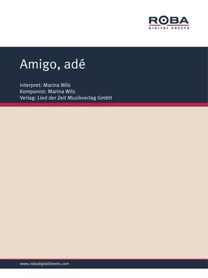 cover image of Amigo, adé